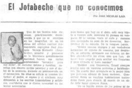 El Jotabeche que no conocimos