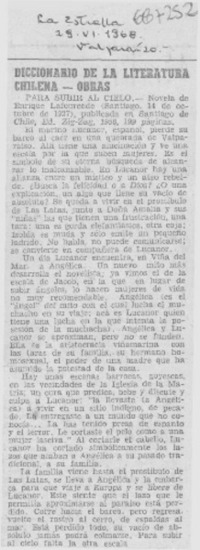Diccionario de la literatura chilena- obras.