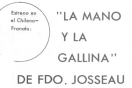 "La mano y la gallina" de Fdo. Josseau.
