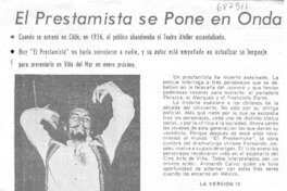 El Prestamista se pone en onda.