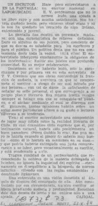 Un escritor en la pantalla, Lafourcade