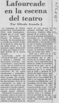 Un escritor en la pantalla, Lafourcade