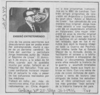 Enseñó entreteniendo.