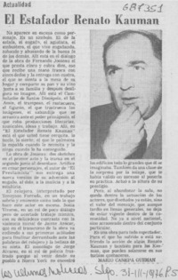 El estafador Renato Kauman