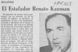 El estafador Renato Kauman