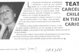 Teatro carcelario chileno en tierras cariocas.