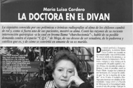 La doctora en el diván: [entrevista]