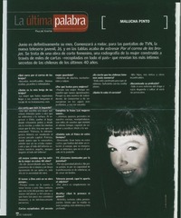 La última palabra: [entrevista]