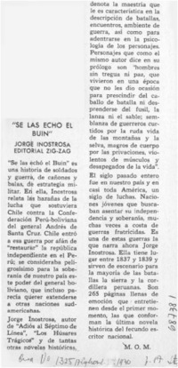 Se las echó el Buín