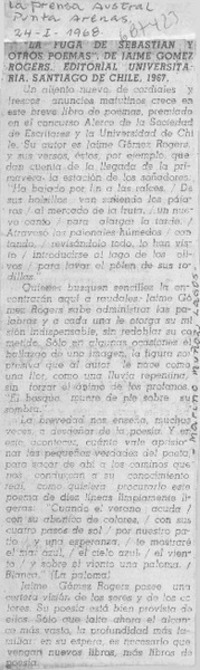 La puga de Sebastián y otros poemas.