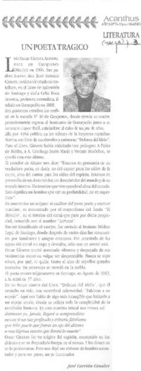 Un poeta trágico