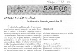 Estela Socías Muñoz, la liberación literaria pasado los 50.