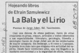 La bala y el lirio