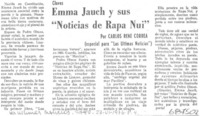 Emma Jauch y sus "Noticias de Rapa-Nui"