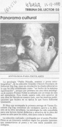 Antología para escolares.