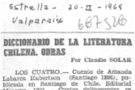 Diccionario de la literatura chilena. Obras