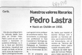 Pedro Lastra.