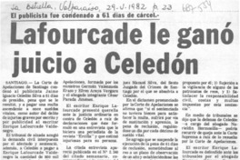 Lafourcade le ganó juicio a Celedón.