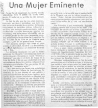 Una Mujer eminente
