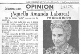 ¡Aquella Amanda Labarca!