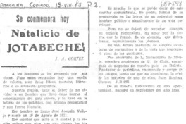 Natalicio de Jotabeche