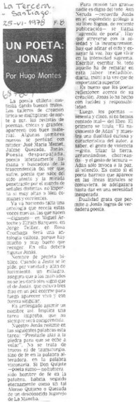 Un poeta: Jonás