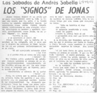 Los "Signos" de Jonás
