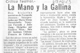 La Mano y la gallina.