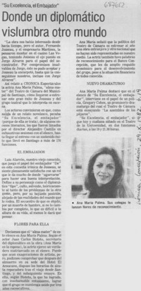 Donde un diplomático vislumbra otro mundo.