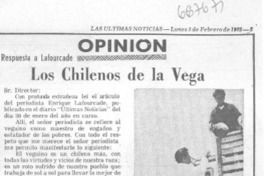 Los chilenos de la Vega