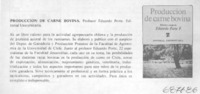 Producción de carne bovina.