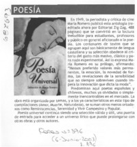 Poesía universal.