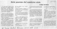 Siete poemas del cuarderno siete