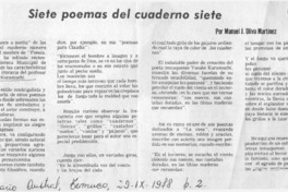 Siete poemas del cuarderno siete