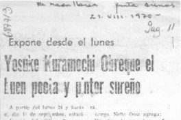 Yosuke Kuramochi Obreque el buen poeta y pintor sureño.