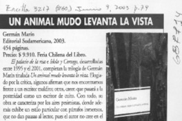 Un animal mudo levanta la vista