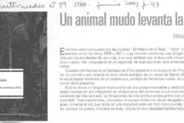 Un animal mudo levanta la vista.