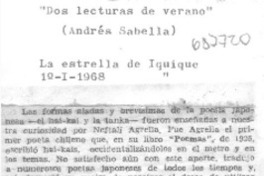 Dos lecturas de verano.