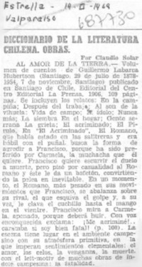 Diccionario de la literatura chilena. Obras