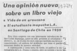 Una opinión nueva sobre un libro viejo