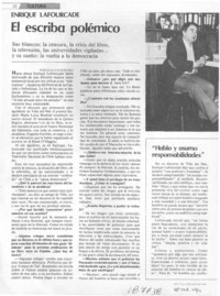 El escriba polémico: [entrevista]