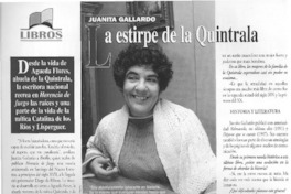 La estirpe de la Quintrala: [entrevista]
