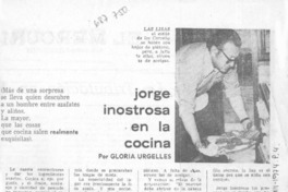 Jorge Inostrosa en la cocina