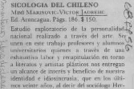 Sicología del chileno.