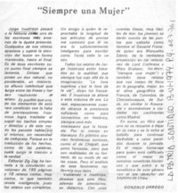 Siempre una mujer
