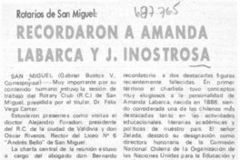 Recordaron a Amanda Labarca y J. Inostrosa.