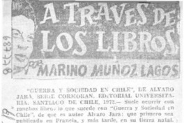 Guerra y sociedad en Chile