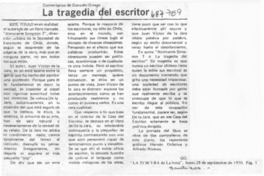 La tragedia del escritor