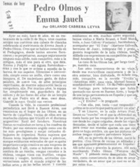 Pedro Olmos y Emma Jauch