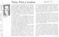Talca, París y Londres